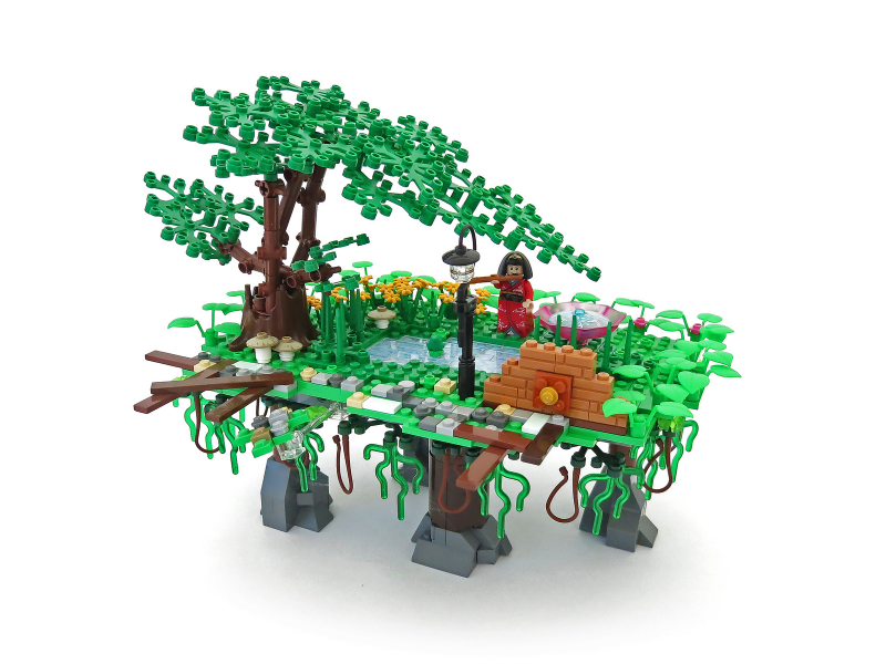 Illustration for article titled This Bastion-Inspired LEGO World Deserves Its Own Game